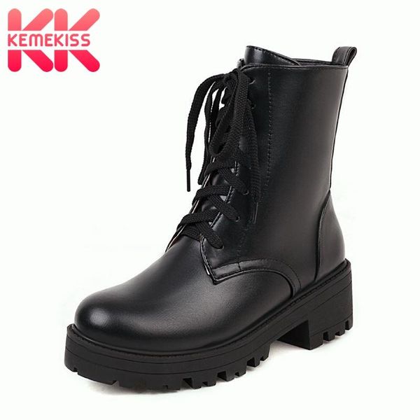 kemekiss size 35-43 women ankle boots platform cross strap side zipper shoes warm boots winter women party footwear, Black
kemekiss size 35-43 women ankle boots platform cross strap side zipper shoes warm boots winter women party footwear, Black