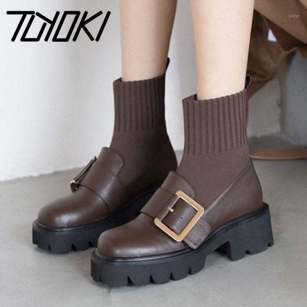 boots tuyoki real leather ins women short buckle fashion platform high heel winter shoes woman warm footwear size 34-391, Black
boots tuyoki real leather ins women short buckle fashion platform high heel winter shoes woman warm footwear size 34-391, Black
