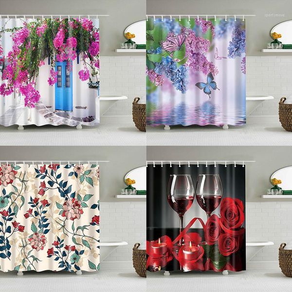 flowers printed mildewproof shower curtain waterproof polyester butterfly curtain bathroom with hooks home decoration1
flowers printed mildewproof shower curtain waterproof polyester butterfly curtain bathroom with hooks home decoration1