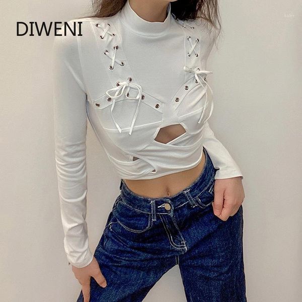 diweini hollow out long sleeve turtleneck cotton t shirt women autumn slim comfortable street wild basic simple t shirt1, White
diweini hollow out long sleeve turtleneck cotton t shirt women autumn slim comfortable street wild basic simple t shirt1, White