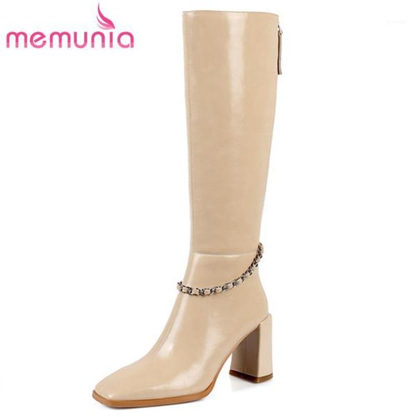 boots memunia 2021 vintage fashion knee high women genuine leather shoes square toe chain autumn winter heel women1, Black
boots memunia 2021 vintage fashion knee high women genuine leather shoes square toe chain autumn winter heel women1, Black