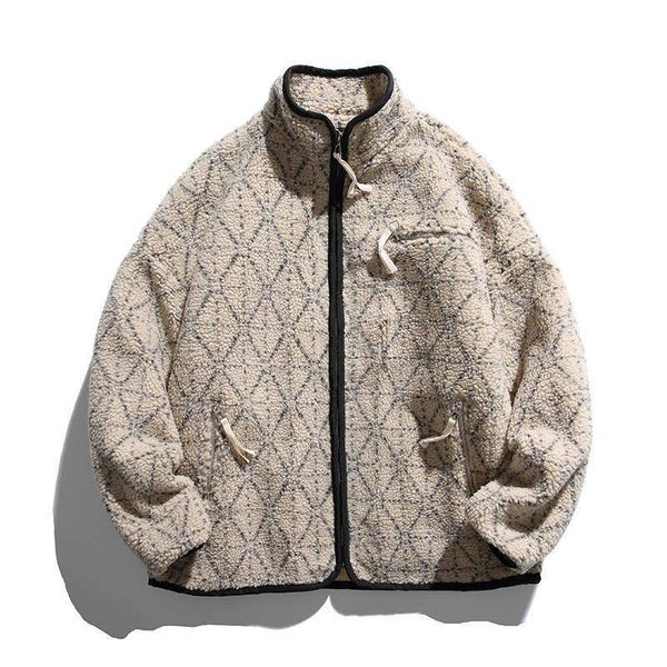 2021 winter men's cotton clothes fashion diamond check lamb wool youth casual cotton clothes a3151, Black;brown
2021 winter men's cotton clothes fashion diamond check lamb wool youth casual cotton clothes a3151, Black;brown