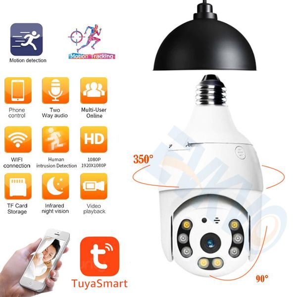 e27 3mp tuya samrt auto tracking wifi camera 1080p ip security home ptz speed dome cctv ir night vision outdoor wifi camera
e27 3mp tuya samrt auto tracking wifi camera 1080p ip security home ptz speed dome cctv ir night vision outdoor wifi camera