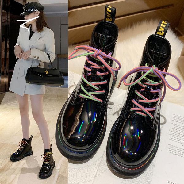 2021 new trendy ins super fire rainbow lace up ankle boots woman motorcycle boots net red short women, Black
2021 new trendy ins super fire rainbow lace up ankle boots woman motorcycle boots net red short women, Black