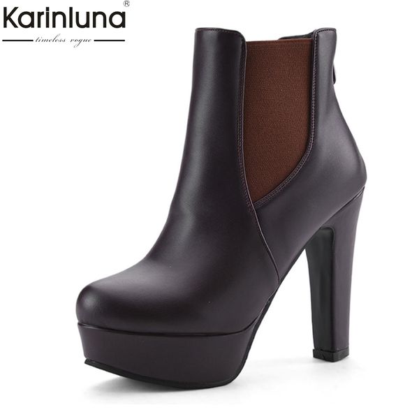 karinluna 2018 large size 34-50 elastic band platform ankle boots woman shoes square heels dropship shoes woman boots female t200425, Black
karinluna 2018 large size 34-50 elastic band platform ankle boots woman shoes square heels dropship shoes woman boots female t200425, Black