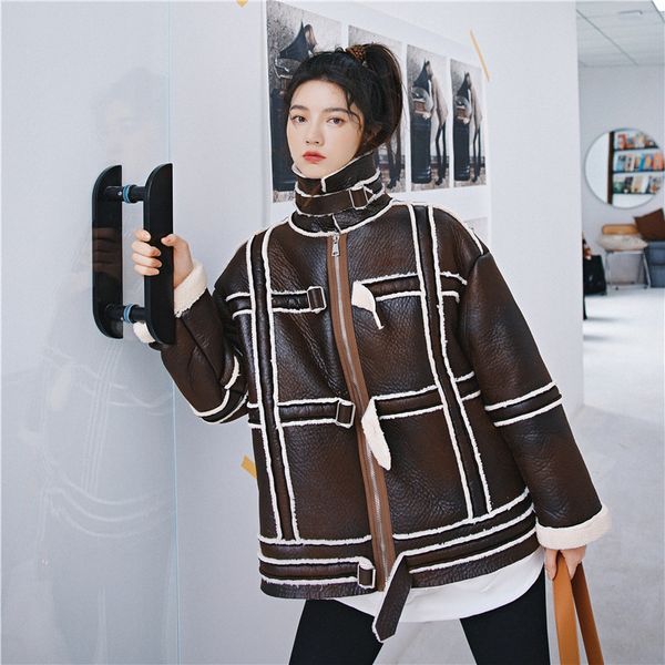 european winter ladies plutonium biker vintage women skin leather jacket clothes shelters t3jm, Black
european winter ladies plutonium biker vintage women skin leather jacket clothes shelters t3jm, Black