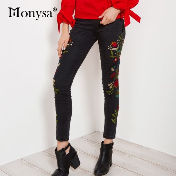 skinny jeans woman autumn winter new arrivals floral embroidery long denim pants female fashion pencil pants streetwear 201030, Blue
skinny jeans woman autumn winter new arrivals floral embroidery long denim pants female fashion pencil pants streetwear 201030, Blue