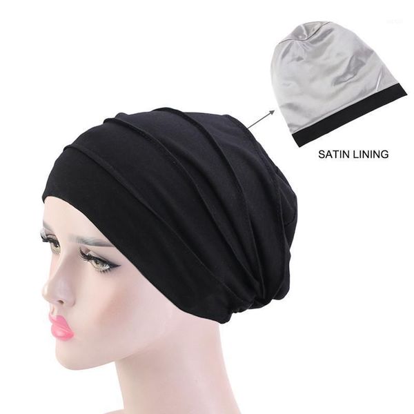 2021 new elastic satin lining women chemo cap muslim cotton turbante islamic crinkle hijab bonnet ladies hair accessories caps1, Red
2021 new elastic satin lining women chemo cap muslim cotton turbante islamic crinkle hijab bonnet ladies hair accessories caps1, Red