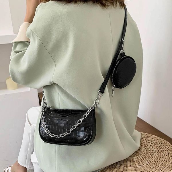 2 pcs fashion crocodile pattern small pu leather shoulder bags for women 2020 handbags female round bags travel crossbody bag
2 pcs fashion crocodile pattern small pu leather shoulder bags for women 2020 handbags female round bags travel crossbody bag