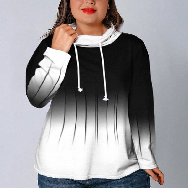 women's plus size hoodie sweatshirt color gradient long sleeve cowl neck 3d print splice casual daily spandex autumn ice lake blue whi, Black
women's plus size hoodie sweatshirt color gradient long sleeve cowl neck 3d print splice casual daily spandex autumn ice lake blue whi, Black