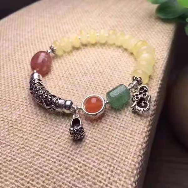 geo.jewelry's style iii colorful jeweled silver bracelet, Golden;silver 
geo.jewelry's style iii colorful jeweled silver bracelet, Golden;silver