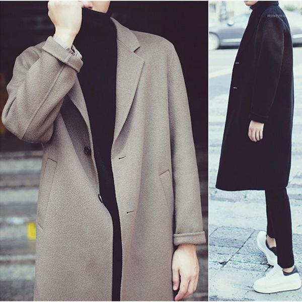 men's wool & blends the autumn/winter double-sided cashmere coat male long handsome man leisure british wind1, Black
men's wool & blends the autumn/winter double-sided cashmere coat male long handsome man leisure british wind1, Black