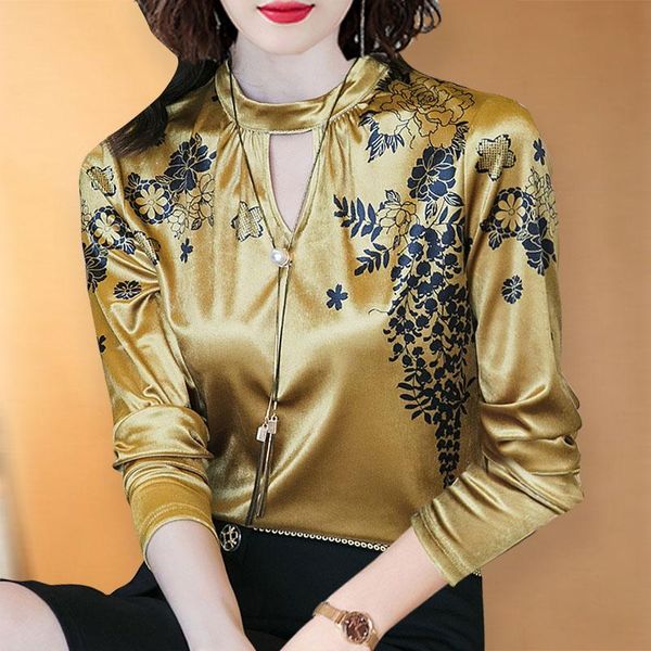 long-sleeved gold velvet jacket women 2020 autumn and winter new printing inside hollowed-out vertical collar bottom shirt tide, White
long-sleeved gold velvet jacket women 2020 autumn and winter new printing inside hollowed-out vertical collar bottom shirt tide, White