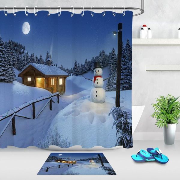 christmas snow night snow house snowman shower curtain with mat bathroom waterproof polyester fabric for bathtub decoration1
christmas snow night snow house snowman shower curtain with mat bathroom waterproof polyester fabric for bathtub decoration1