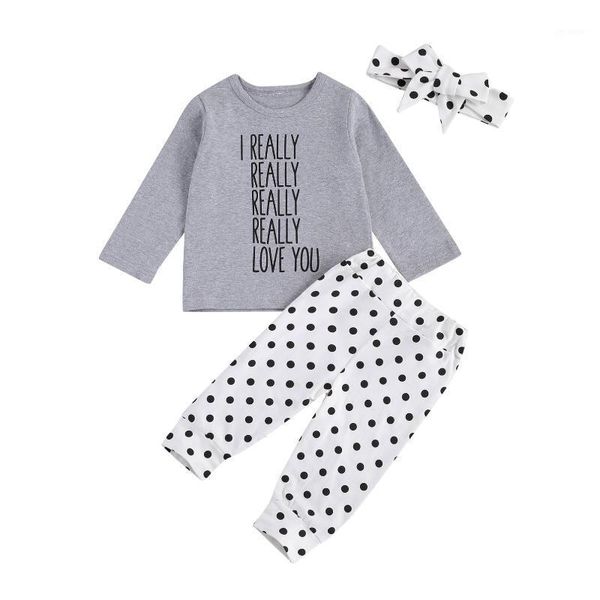 newborn baby fashion girls 3-piece outfit set long sleeve round neck letter print polka dot long pants+bowknot headband set1, White
newborn baby fashion girls 3-piece outfit set long sleeve round neck letter print polka dot long pants+bowknot headband set1, White