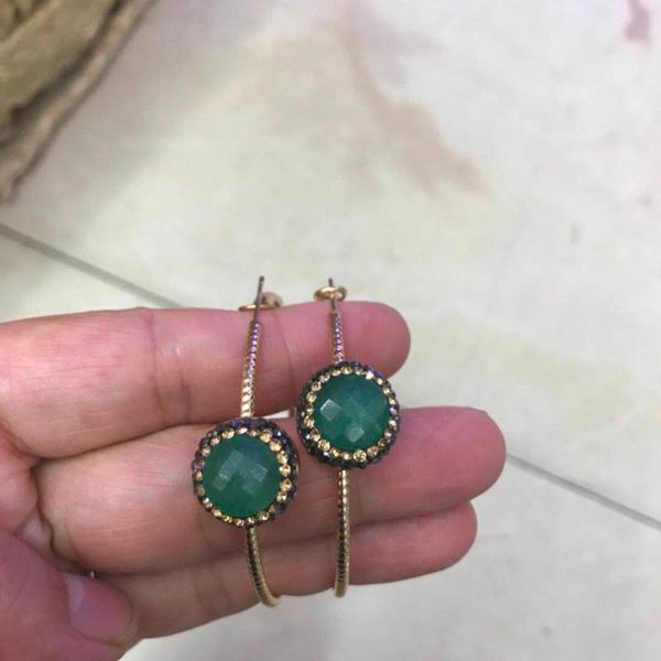 faceted vintage green stone charm pave black & golden rhinestone beads charm big loop hoop earrings for women 2021 jewelry, Golden;silver
faceted vintage green stone charm pave black & golden rhinestone beads charm big loop hoop earrings for women 2021 jewelry, Golden;silver