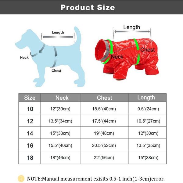 warm dog clothes waterproof winter dog coat down jacket reflective pet snow overalls jumpsuit male female chihuahua dog sqcaji
warm dog clothes waterproof winter dog coat down jacket reflective pet snow overalls jumpsuit male female chihuahua dog sqcaji