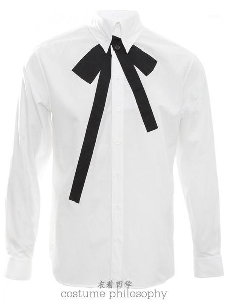 men's casual shirts custom big code s-5xl 2021 male fashion gd hair stylist stitching block bowknot long sleeve shirt costumes1, White;black
men's casual shirts custom big code s-5xl 2021 male fashion gd hair stylist stitching block bowknot long sleeve shirt costumes1, White;black