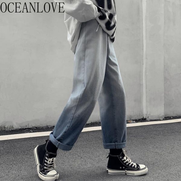 women's pants & capris oceanlove 2021 autumn woman contrast color vintage denim mujer pantalones high waist winter ankle-length trouser, Black;white
women's pants & capris oceanlove 2021 autumn woman contrast color vintage denim mujer pantalones high waist winter ankle-length trouser, Black;white