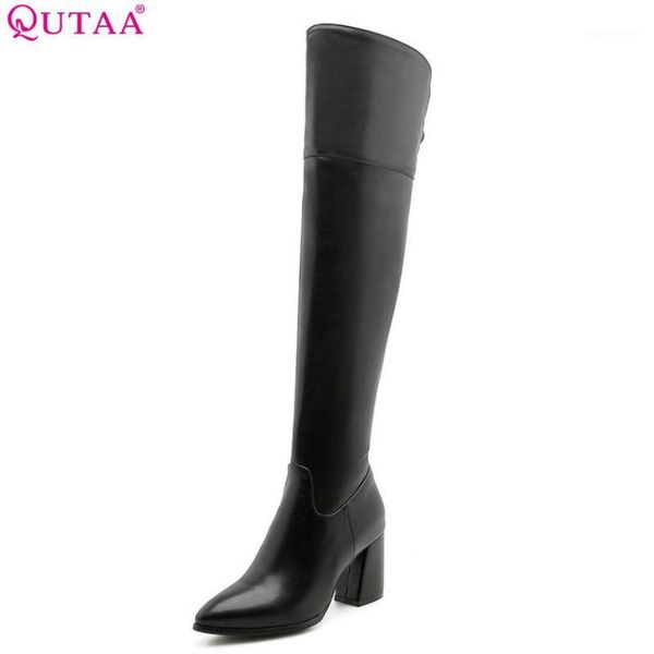 boots qutaa 2021 women over the knee high elegant black fashion shoes platform zipper winter big size 34-431
boots qutaa 2021 women over the knee high elegant black fashion shoes platform zipper winter big size 34-431