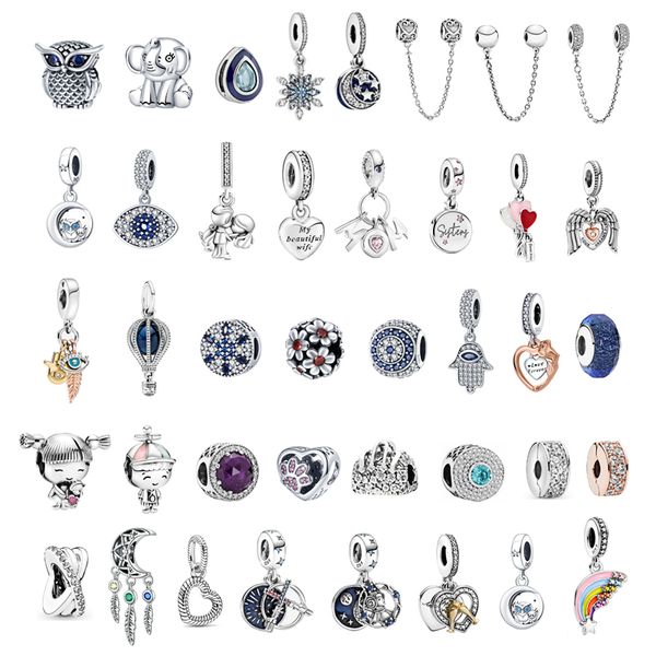 new womens loose beads 100% 925 sterling silver charms fit original pandora bracelet bangle luxury pendants designer jewelry princess hearts, Black
new womens loose beads 100% 925 sterling silver charms fit original pandora bracelet bangle luxury pendants designer jewelry princess hearts, Black