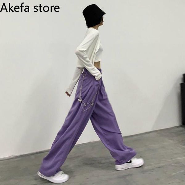women's pants & capris casual summer full length purple solid drapes wide leg high waist chic harajuku streetwear japanese cool girls w, Black;white
women's pants & capris casual summer full length purple solid drapes wide leg high waist chic harajuku streetwear japanese cool girls w, Black;white