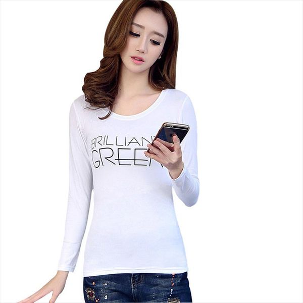 2019 women slim long sleeve t shirt letters printed crew neck t shirts girls ladies casual bottoming shirt tee, White
2019 women slim long sleeve t shirt letters printed crew neck t shirts girls ladies casual bottoming shirt tee, White