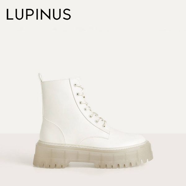 lupinus platform jelly women ankle boots white lace-up thick cool short boots women heel fashion shoes autumn women shoes 201125, Black
lupinus platform jelly women ankle boots white lace-up thick cool short boots women heel fashion shoes autumn women shoes 201125, Black