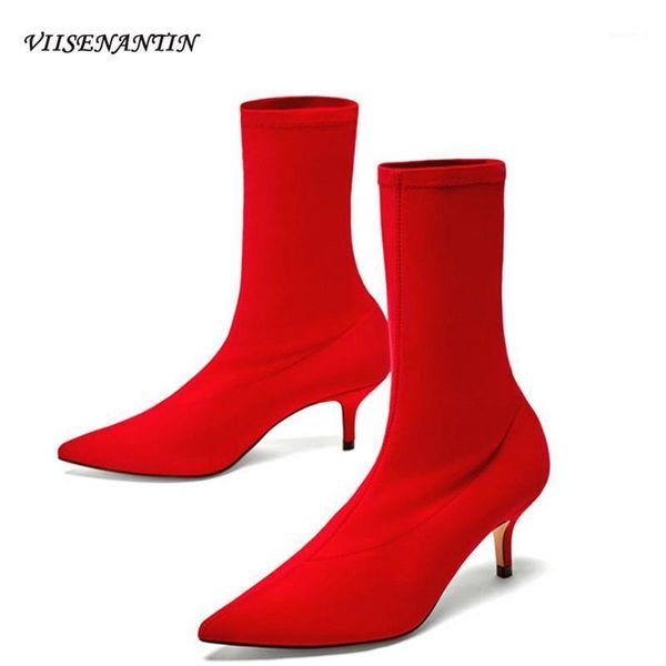 boots elastic socks in the tube nude 6cm stiletto pointed short women's trendy shoes thin high heels1, Black
boots elastic socks in the tube nude 6cm stiletto pointed short women's trendy shoes thin high heels1, Black