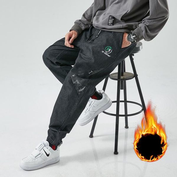 men's jeans baidafei oversized 7xl 8xl winter warm fleece harem men fashion trend hip hop spliced solid full length causal mid pants, Blue
men's jeans baidafei oversized 7xl 8xl winter warm fleece harem men fashion trend hip hop spliced solid full length causal mid pants, Blue