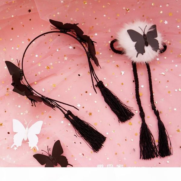 princess sweet lolita hairband fantasy simulation black and white butterfly hairband dark gothic tassel yyj045
princess sweet lolita hairband fantasy simulation black and white butterfly hairband dark gothic tassel yyj045