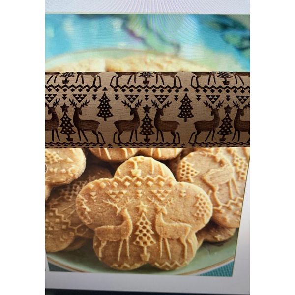 new christmas elk print rolling pin bakeware wood laser engraving embossed rolling pin cookie dry noodle engraving roller wholesale
new christmas elk print rolling pin bakeware wood laser engraving embossed rolling pin cookie dry noodle engraving roller wholesale