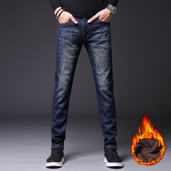 autumn and winter jeans, men's leggings, fit, korean fashion, fashion brand 2020, new youth slim pants with veet, Blue
autumn and winter jeans, men's leggings, fit, korean fashion, fashion brand 2020, new youth slim pants with veet, Blue