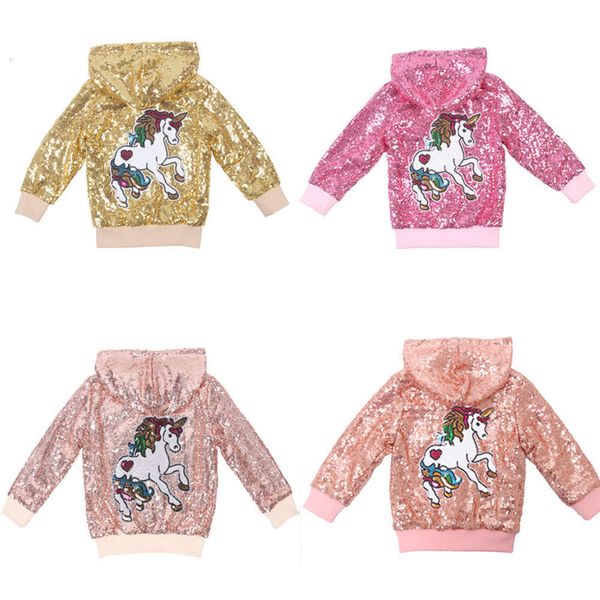 and children's sequin unicorn suit hooded spring autumn long sve et girl's windbreaker new, Black
and children's sequin unicorn suit hooded spring autumn long sve et girl's windbreaker new, Black