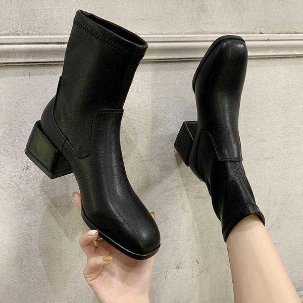 boots women new 2020 shoes luxury designer round toe elegant fashion mid-calf ladies low mid calf riding rubber rome, Black
boots women new 2020 shoes luxury designer round toe elegant fashion mid-calf ladies low mid calf riding rubber rome, Black