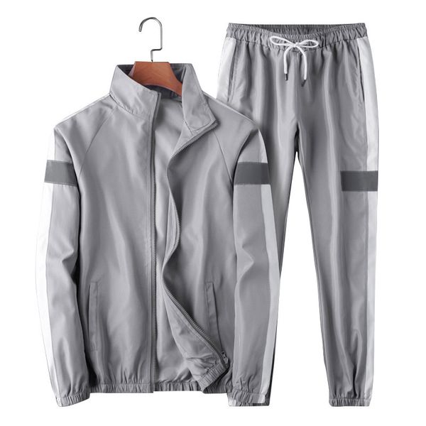 autumn and winter men's casual sports suit loose large size trend korean cardigan jacket jacket casual trousers, Gray
autumn and winter men's casual sports suit loose large size trend korean cardigan jacket jacket casual trousers, Gray