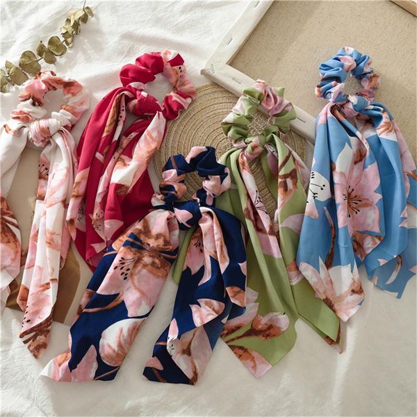 summer beach flower long ribbon hair band boho print scarf hair scrunchies for women fashion elastic tie accessories
summer beach flower long ribbon hair band boho print scarf hair scrunchies for women fashion elastic tie accessories