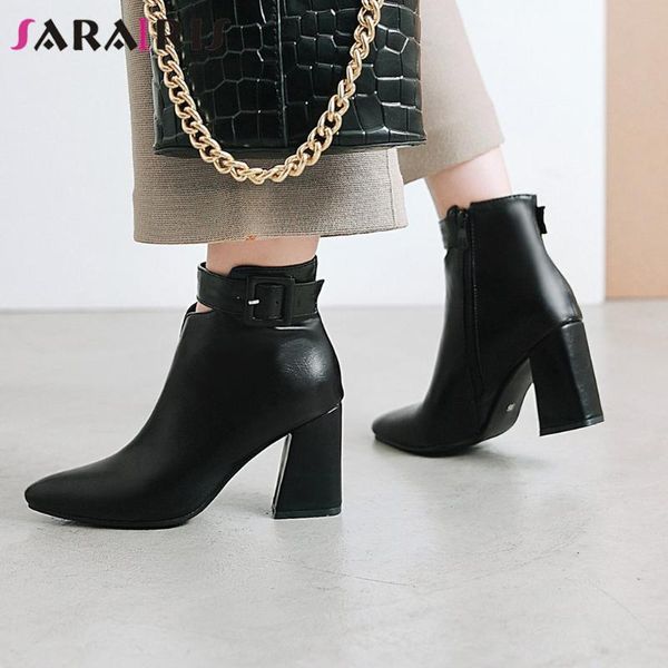boots sarairis big size 34-43 ladies office daily mature ankle women pointed toe thick high heels buckle shoes woman, Black
boots sarairis big size 34-43 ladies office daily mature ankle women pointed toe thick high heels buckle shoes woman, Black