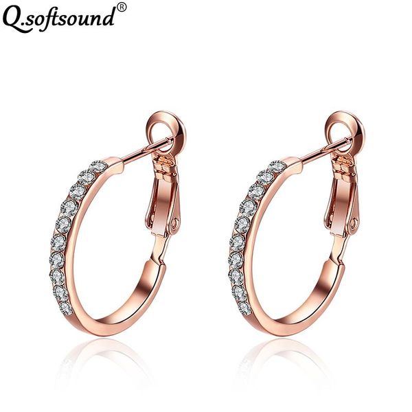 new rose gold/white gold color zircon hoop earrings for women cubic zirconia jewelry brincos pendientes mujer moda 2020 qe389, Golden;silver
new rose gold/white gold color zircon hoop earrings for women cubic zirconia jewelry brincos pendientes mujer moda 2020 qe389, Golden;silver