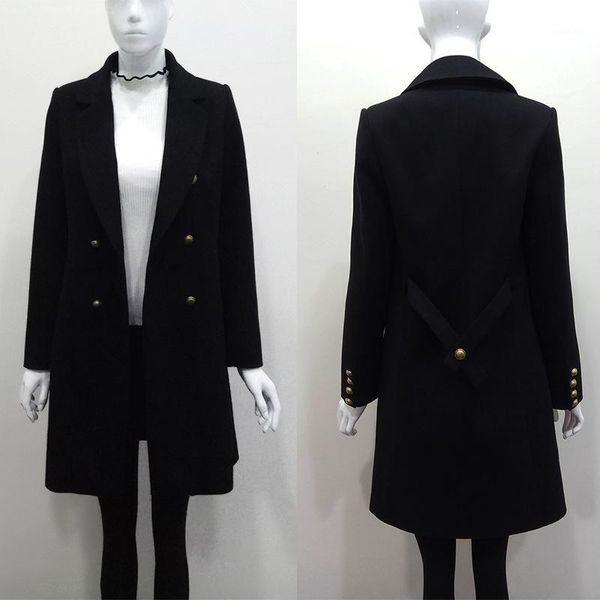 wool & blends winter and autumn x-long wide waisted england style women woolen coat s10571, Black
wool & blends winter and autumn x-long wide waisted england style women woolen coat s10571, Black