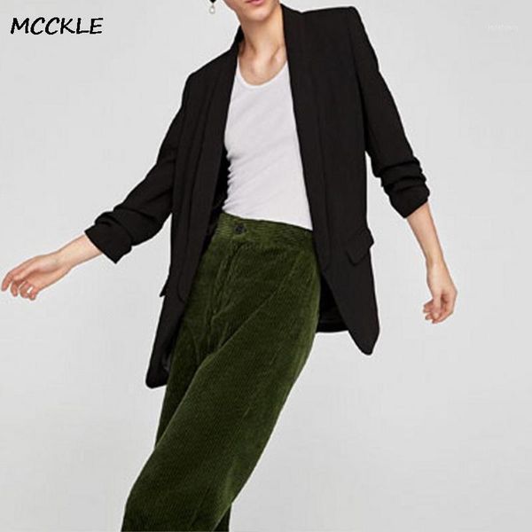 women's solid notched 3/4 sleeve blazer office lady long sleeve black formal jackets women 2020 spring work blazer woman outwear1, White;black
women's solid notched 3/4 sleeve blazer office lady long sleeve black formal jackets women 2020 spring work blazer woman outwear1, White;black