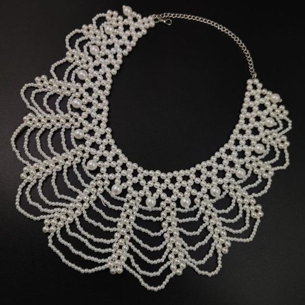 fashion wide layers pearl chocker collar necklace for women wedding accessories simulated pearl necklaces statement jewelry 2021, Golden;silver
fashion wide layers pearl chocker collar necklace for women wedding accessories simulated pearl necklaces statement jewelry 2021, Golden;silver