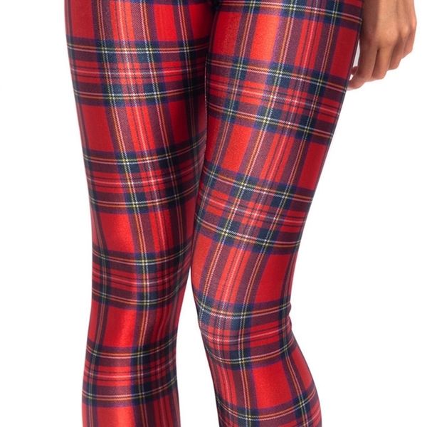 red plaid women's slim leggings s to 4xl plus size fitness green multi color full length pants 5 patterns 201014, Black
red plaid women's slim leggings s to 4xl plus size fitness green multi color full length pants 5 patterns 201014, Black