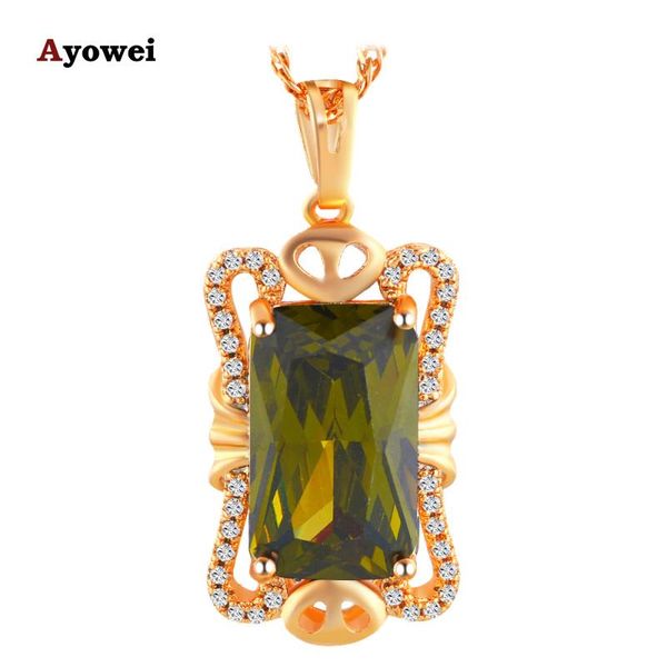 pendant necklaces ayowei for elegant women party trendy green zircon yellow gold color fashion jewelry pendant&necklace lns639a, Silver
pendant necklaces ayowei for elegant women party trendy green zircon yellow gold color fashion jewelry pendant&necklace lns639a, Silver