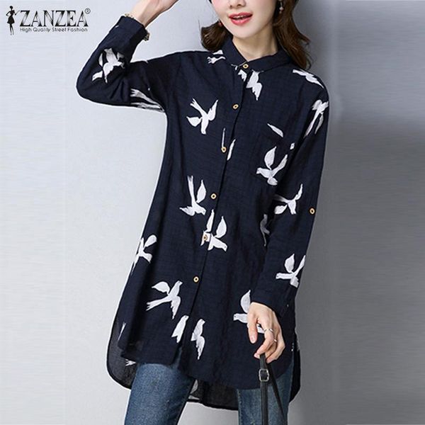 женская напечатанная блузка zanzea 2020 kaftan весенние рубашки асимметричные bluss женский отворот blusas плюс размер длинные топы повседне, White
женская напечатанная блузка zanzea 2020 kaftan весенние рубашки асимметричные bluss женский отворот blusas плюс размер длинные топы повседне, White