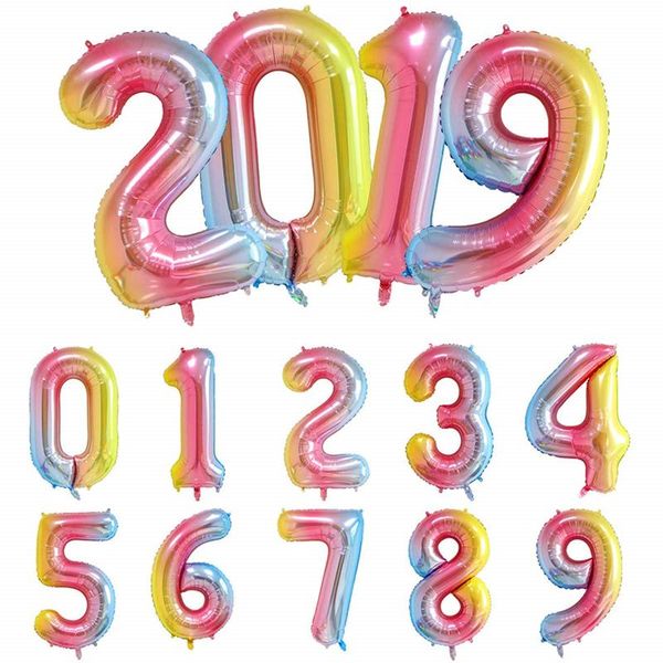 16 32inch number aluminium ballons decoration birthday rainbow silver rose gold 0 9 number foil wedding party decorations jllpzh
16 32inch number aluminium ballons decoration birthday rainbow silver rose gold 0 9 number foil wedding party decorations jllpzh