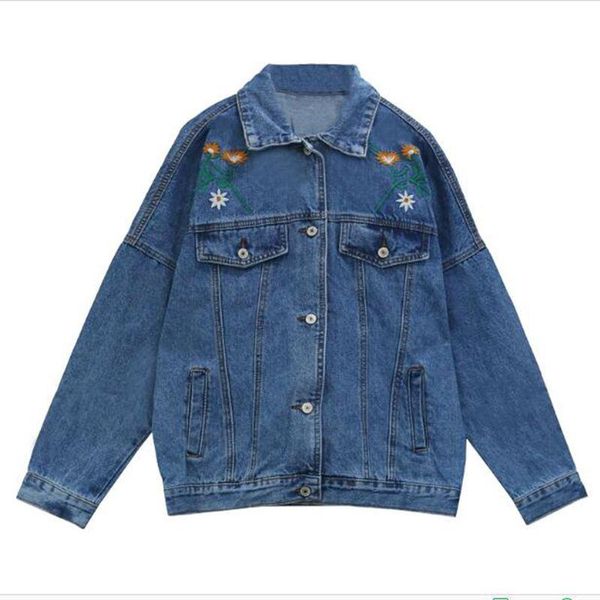 women's vests 2021 loose denim jacket women spring autumn female embroidery jean long coat plus size jackets for ac681, Black;white
women's vests 2021 loose denim jacket women spring autumn female embroidery jean long coat plus size jackets for ac681, Black;white