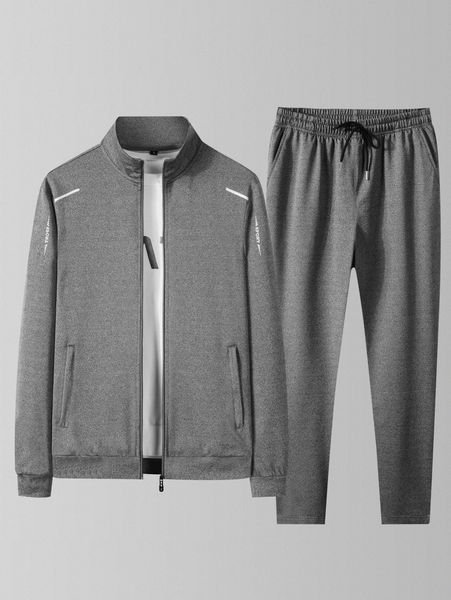 men letter graphic zipper up jacket and sweatpants s7ks#, Gray
men letter graphic zipper up jacket and sweatpants s7ks#, Gray