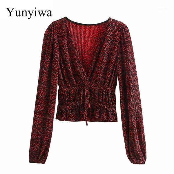 2020 women deep v neck pleated smock shirts office lady long sleeve red leopard print casual roupas femininas blusas 1, White
2020 women deep v neck pleated smock shirts office lady long sleeve red leopard print casual roupas femininas blusas 1, White