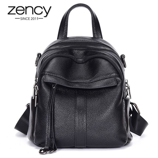 zency 100% genuine leather fashion women backpack daily casual travel bag classic black large capacity lady knapsack schoolbag
zency 100% genuine leather fashion women backpack daily casual travel bag classic black large capacity lady knapsack schoolbag